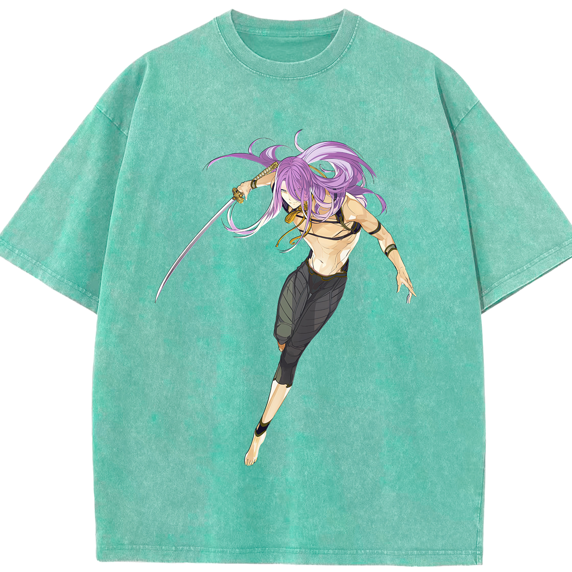 （画像用） 刀剣乱舞 Touken Ranbu 綿100% ヴィンテージ風 半袖Tシャツ（フロントプリント）